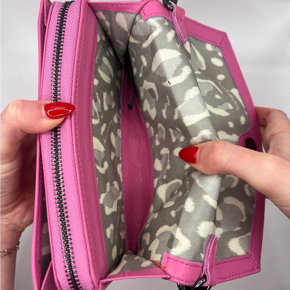 Aimee Kestenberg Pink Crossbody Bag with Chain Strap - Picture 6 of 10